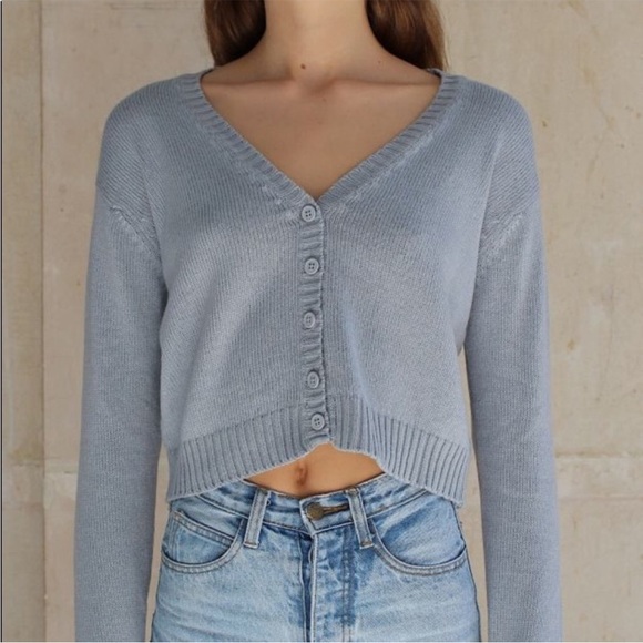 Brandy Melville Sweaters - Brandy Melville John Galt Button Down Sweater Preppy Cozy One Size